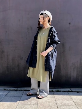 「SUPP. no one else （サップノーワンエルス）のアイテム」を使った、キムラアスミさん（レディース・156cm）の春コーディネート