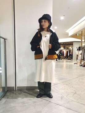「SUPP. no one else （サップノーワンエルス）のアイテム（ジャケット/アウター）」を使った、キムラアスミさん（レディース・156cm）の秋コーディネート