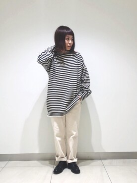 「CHEVRE（シェーブル）のアイテム」を使った、キムラアスミさん（レディース・156cm）の冬コーディネート