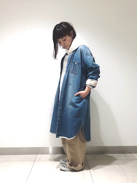 「uncut bound」｜「アイテム（ワンピース/ドレス）」を使った、キムラアスミさん（レディース・156cm）の冬コーディネート