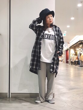 「CPH（シーピーエイチ）のアイテム」を使った、キムラアスミさん（レディース・156cm）の春コーディネート