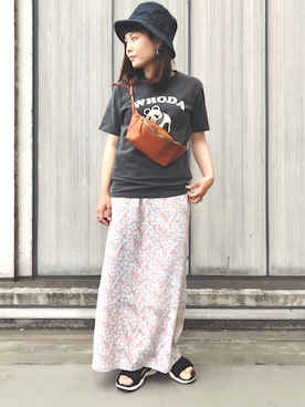 「uncut bound」｜キムラアスミさん（レディース・156cm・30代）の夏コーディネート