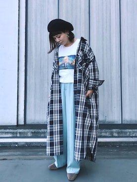 「SUPP. no one else （サップノーワンエルス）のアイテム」を使った、キムラアスミさん（レディース・156cm）の夏コーディネート