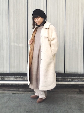 「SUPP. no one else （サップノーワンエルス）のアイテム」を使った、キムラアスミさん（レディース・156cm）の秋コーディネート