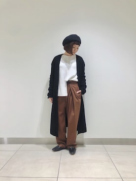 「uncut bound」｜キムラアスミさん（レディース・156cm・30代）の冬コーディネート