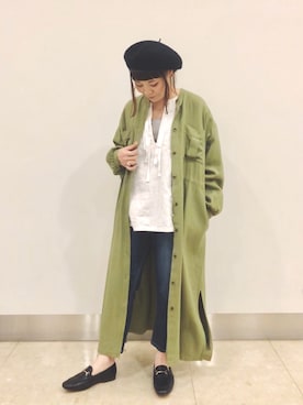 「johnbull」｜「アイテム（ワンピース/ドレス）」を使った、キムラアスミさん（レディース・156cm）の春コーディネート