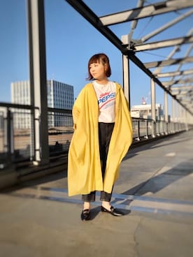 「uncut bound」｜「アイテム（ワンピース/ドレス）」を使った、キムラアスミさん（レディース・156cm）の春コーディネート