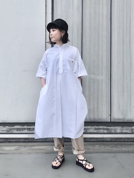 「uncut bound」｜「アイテム（ワンピース/ドレス）」を使った、キムラアスミさん（レディース・156cm）の春コーディネート