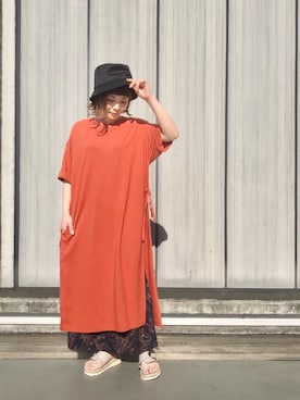 「CPH（シーピーエイチ）のアイテム」を使った、キムラアスミさん（レディース・156cm）の春コーディネート