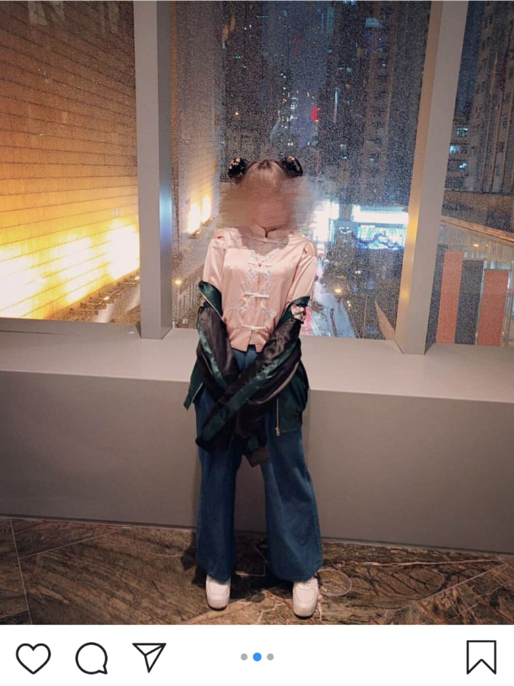「WEGOのアイテム（トップス、ピンク系）」を使った、yukoさん（レディース・159cm）の夏コーディネートの1枚目の写真