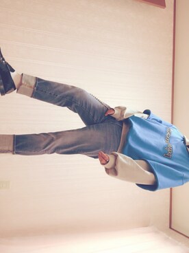 「Gosha Rubchinskiy（ゴーシャラブチンスキー）のアイテム（パーカー）」を使った、TEDDYさん（メンズ・175cm）の秋コーディネート