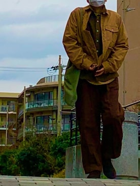 「A.D.G（エーディージー）のアイテム」を使った、tomonsmakeさん（メンズ・172cm）の春コーディネート