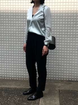 「EN ROUTE（アンルート）のアイテム（パンツ）」を使った、eribabyさん（レディース・168cm）の春コーディネート