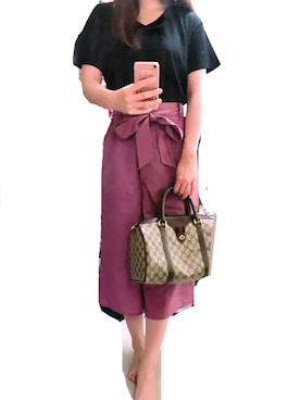 「muse muse（ミューズミューズ）のアイテム」を使った、YMさん（レディース・165cm）の夏コーディネート