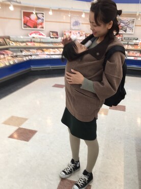 「pas de calais（パドカレ）のアイテム（その他アウター）」を使った、NonYuupiiさん（レディース・168cm）の冬コーディネート