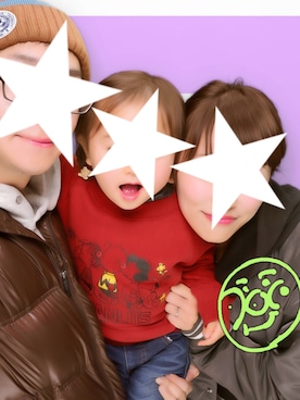 「SHARE PARK（シェアパーク）のアイテム」を使った、NonYuupiiさん（キッズ・90cm）の冬コーディネート