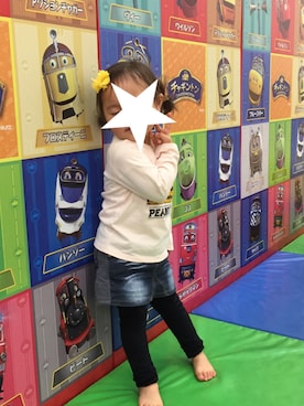 「SHARE PARK（シェアパーク）のアイテム」を使った、NonYuupiiさん（キッズ・90cm）の春コーディネート
