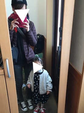 「UNIQLO（ユニクロ）のWOMEN ウルトラストレッチジーンズ（デニムパンツ）」を使った、NonYuupiiさん（レディース・168cm）の冬コーディネート