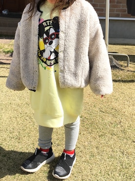 「AVAN LILY（アヴァンリリィ）のアイテム（ワンピース/ドレス）」を使った、NonYuupiiさん（キッズ・100cm）の春コーディネート