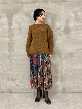 norikoさん（レディース・160cm）の冬コーディネート