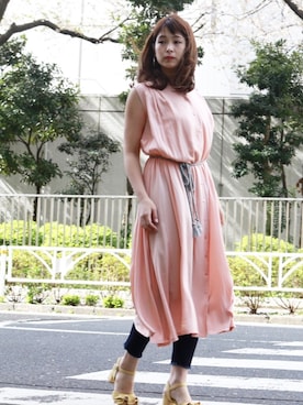 「アイテム（シャツワンピース）」を使った、degumaiさん（レディース・166cm・20代）の夏コーディネート