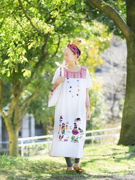 「チチカカ」｜「アイテム（モカシン/デッキシューズ）」を使った、kottonさん（レディース・158cm）の春コーディネート