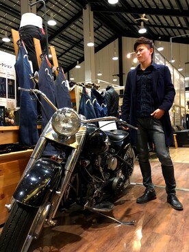 「Harley-Davidson（ハーレーダビッドソン）のアイテム（その他）」を使った、隆晟さん（メンズ・170cm）の冬コーディネート