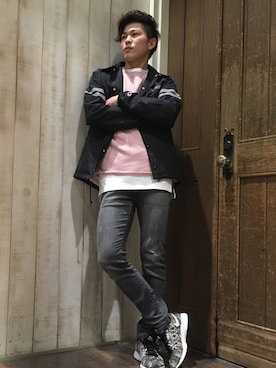 「Right-on（ライトオン）のアイテム（その他）」を使った、隆晟さん（メンズ・170cm）の冬コーディネート