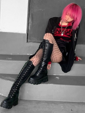 「OSMOSIS（オズモーシス）のアイテム（ジャケット/アウター）」を使った、来来さん（レディース・153cm）の冬コーディネート
