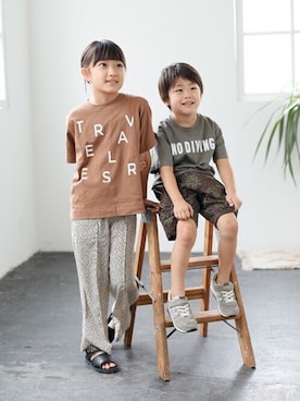 「ARCH & LINE（アーチアンドライン）のアイテム」を使った、ARCH&LINE Officialさん（キッズ・122cm）の秋コーディネート