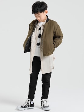 「ARCH & LINE（アーチアンドライン）のアイテム（ジャケット/アウター）」を使った、ARCH&LINE Officialさん（キッズ・127cm）の秋コーディネート