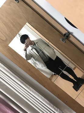 「Yves Saint Laurent（イヴサンローラン）のアイテム（ノーカラージャケット）」を使った、michiさん（メンズ・176cm）の秋コーディネート