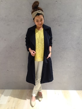 「レプシィム(LEPSIM)」｜「アイテム（トレンチコート）」を使った、minaさん（レディース・155cm）の春コーディネート
