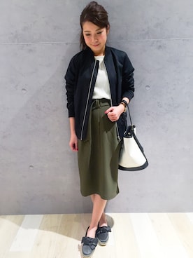 「レプシィム(LEPSIM)」｜「アイテム（ハンドバッグ）」を使った、minaさん（レディース・155cm）の春コーディネート