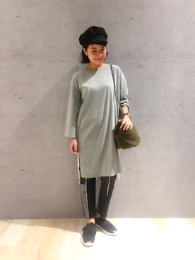 「レプシィム(LEPSIM)」｜「アイテム（キャスケット）」を使った、minaさん（レディース・155cm）の秋コーディネート