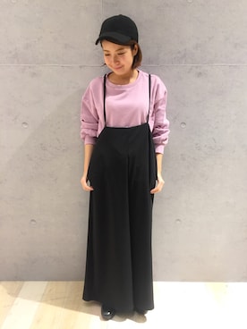「レプシィム(LEPSIM)」｜「アイテム（キャップ）」を使った、minaさん（レディース・155cm）の冬コーディネート