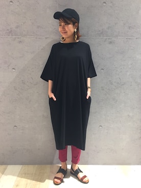 「レプシィム(LEPSIM)」｜「アイテム（キャップ）」を使った、minaさん（レディース・155cm）の夏コーディネート