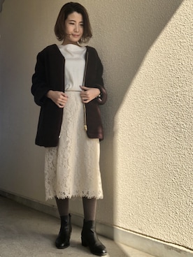 minaさん（レディース・155cm）の冬コーディネート