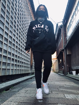 「Boohoo（ブーフー）のアイテム」を使った、MAYさん（レディース・162cm）の秋コーディネート