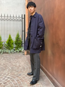 「PADRONE（パドローネ）のアイテム」を使った、しょーまさん（メンズ・160cm）の冬コーディネート