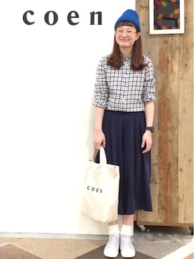 coen よこやまさん（レディース・158cm）の冬コーディネート