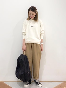 「the case（ザケース）のアイテム」を使った、coen よこやまさん（レディース・158cm）の夏コーディネート