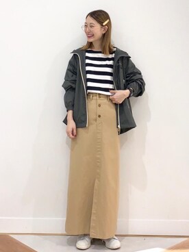 「LOGOS（ロゴス）のアイテム（ジャケット/アウター）」を使った、coen よこやまさん（レディース・158cm）の秋コーディネート