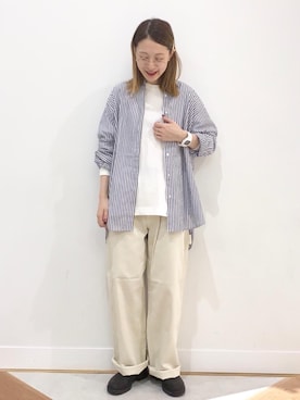 「SMITH'S（スミス）のアイテム（パンツ）」を使った、coen よこやまさん（レディース・158cm）の秋コーディネート