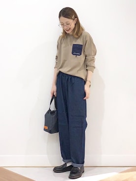 「LOGOS（ロゴス）のアイテム」を使った、coen よこやまさん（レディース・158cm）の秋コーディネート
