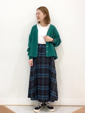 「coen（コーエン）のアイテム」を使った、coen よこやまさん（レディース・158cm）の春コーディネート