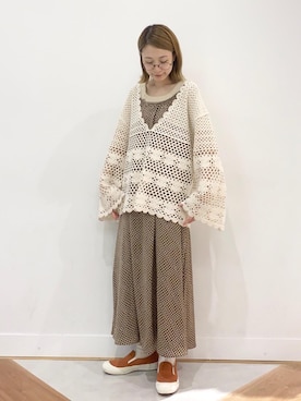 「オレンジ🍊」｜coen よこやまさん（レディース・158cm）の秋コーディネート