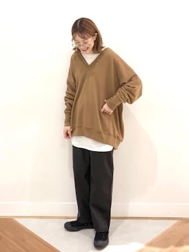 coen よこやまさん（レディース・158cm）の秋コーディネート