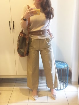 「アイテム（ピアス（両耳用））」を使った、ERIKAさん（レディース・164cm・30代）の春コーディネート