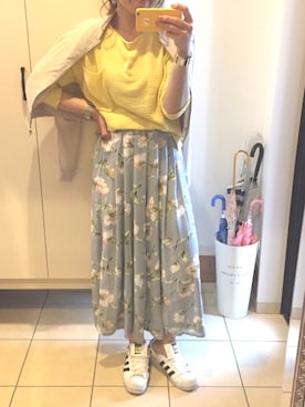 「アイテム（ピアス（両耳用））」を使った、ERIKAさん（レディース・164cm・30代）の春コーディネート